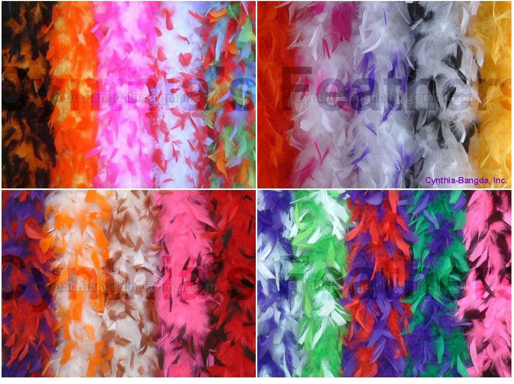 65 Gram Chandelle Feather Boa With Tips Or With Tinsel 30+ Patterns To Pick Up