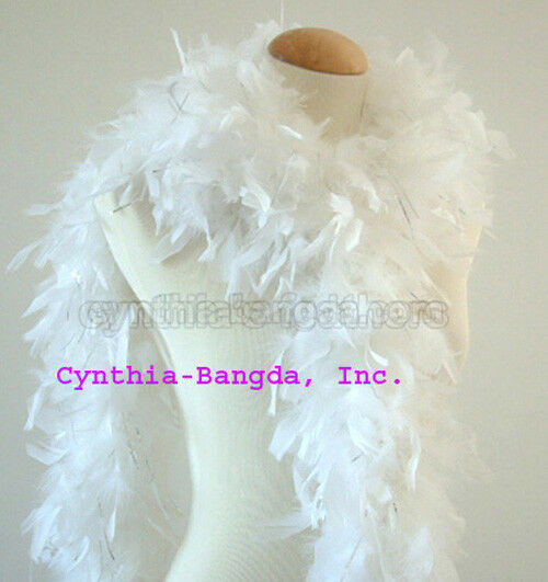 65 Gram Chandelle Feather Boa With Tinsel, ~20 Colors To Pick Up From New!