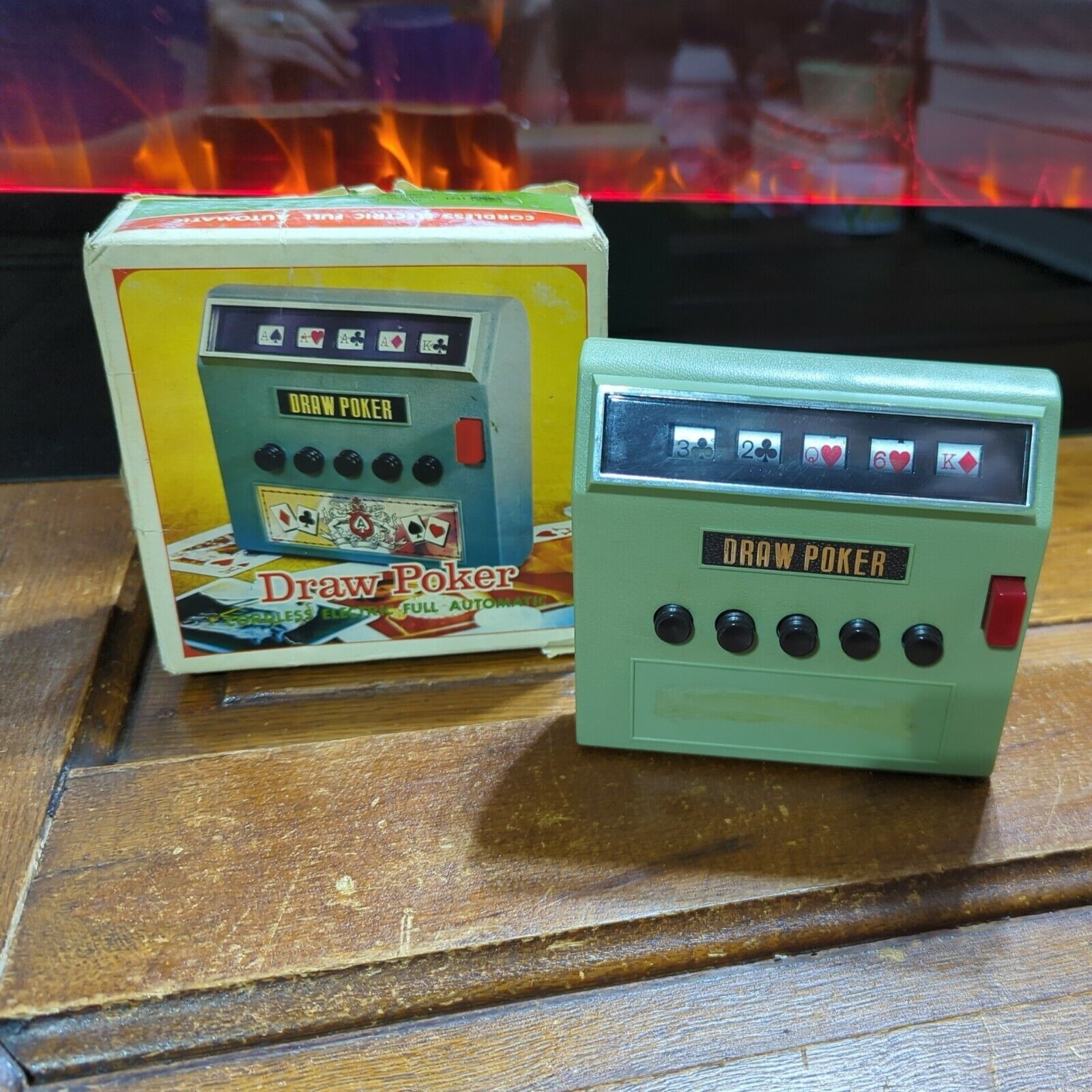 Vintage Waco 1972 Draw Poker Cordless Electric  Game Complete In Box!
