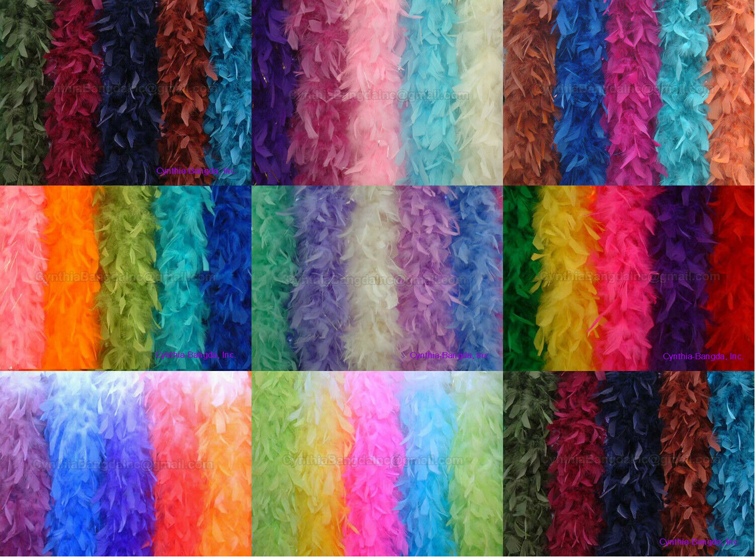 65 Gram Chandelle Feather Boas, 35+ Solid Colors To Pick Up From, New