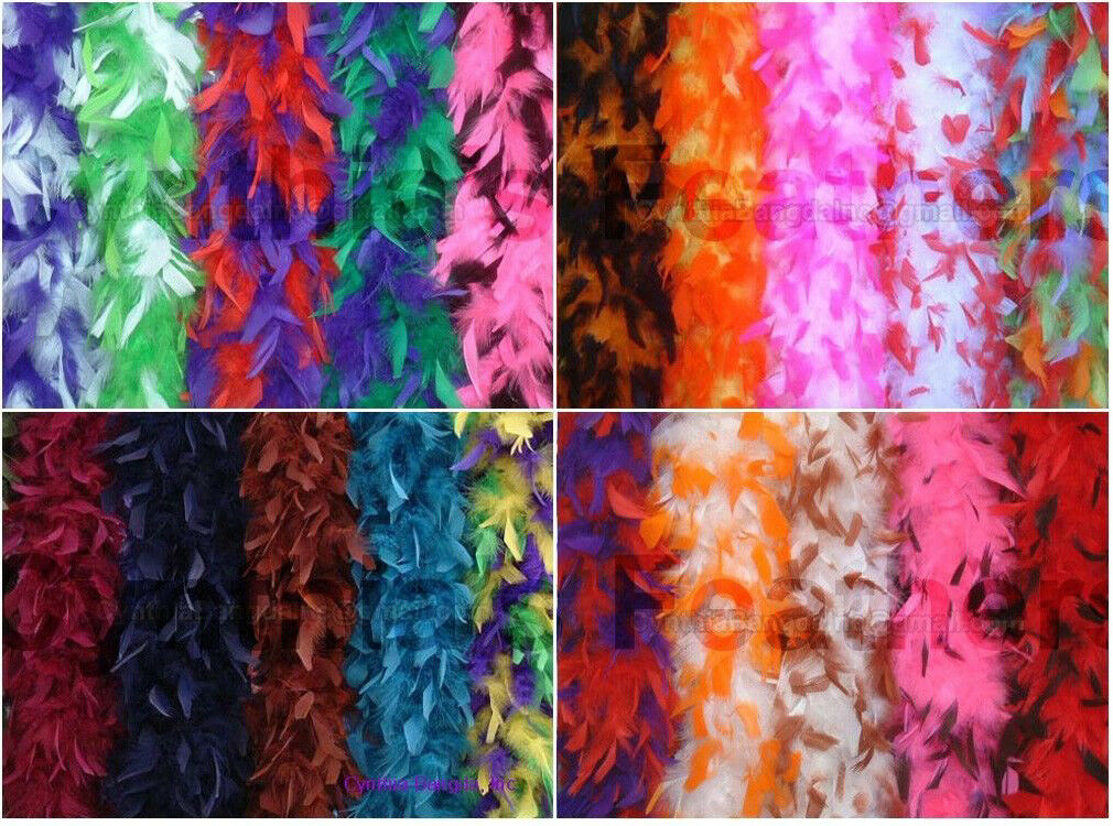 65 Gram Chandelle Feather Multiple Color Boas 25+ Patterns To Pick Up From